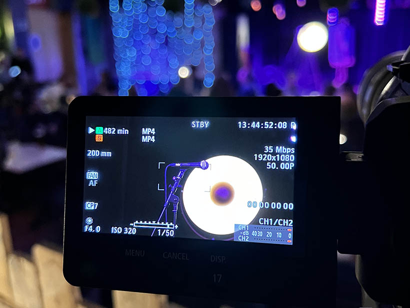 filming comedy night